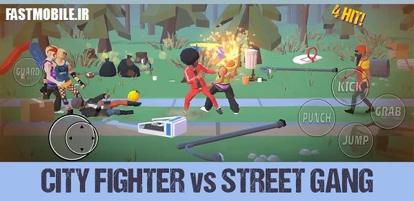 دانلود بازی اکشن مبارزه با خلافکاران خیابانی اندروید City Fighter vs Street Gang