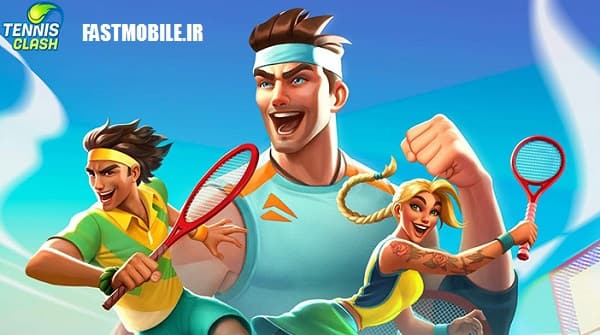 دانلود بازی ورزشی تنیس کلش اندروید Tennis Clash: 3D Sports