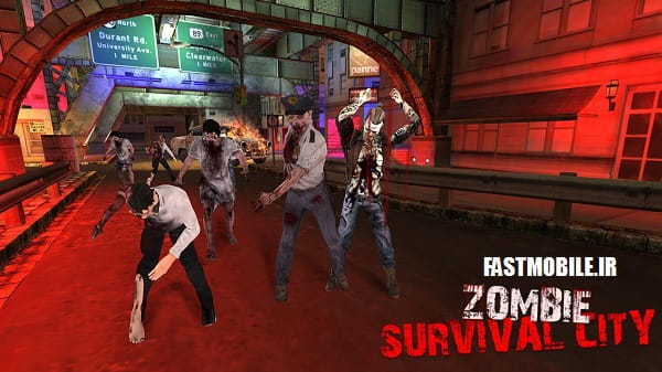 دانلود بازی بازی بقا در شهر زامبی ها اندروید Zombie City : Survival