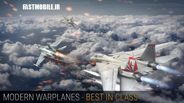 دانلود بازی اکشن هواپیمای جنگی مدرن اندروید Modern Warplanes