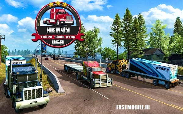 دانلود نسخه هک شده کامیون سواری آمریکا اندروید Truck Simulator USA