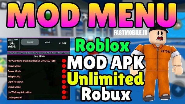 برنامه Roblox Mod Menu - دانلود