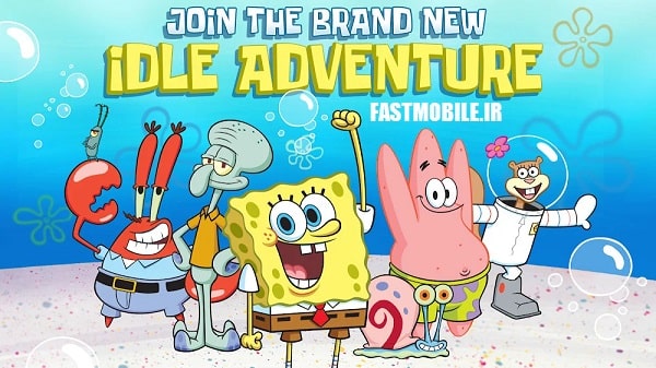 دانلود بازی ماجراجویی باب اسفنجی اندروید SpongeBob’s Idle Adventures