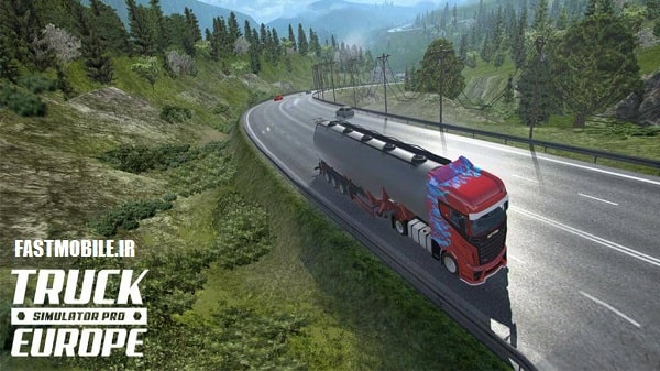 دانلود نسخه هک شده تراک سیمولاتور پرو اروپا اندروید Truck Simulator PRO Europe