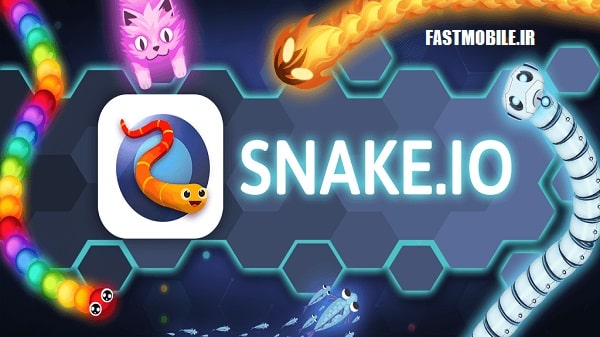 دانلود نسخه هک شده بازی اسنیک یو اندروید Snake.io