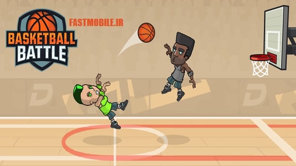 دانلود نسخه هک شده بازی بسکتبال بتل اندروید Basketball Battle