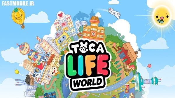 دانلود سخه هک شده بازی دنیای توکا بوکا لایف اندروید بدون دیتا Toca Life World