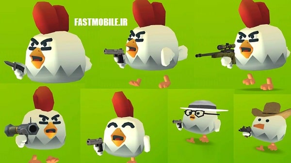 دانلود نسخه هک شده بازی چیکن گان اندروید Chicken Gun