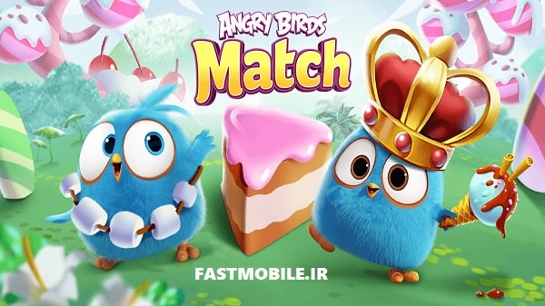 دانلود نسخه هک شده بازی آنگری بردز ماچ 3 اندروید Angry Birds Match 3