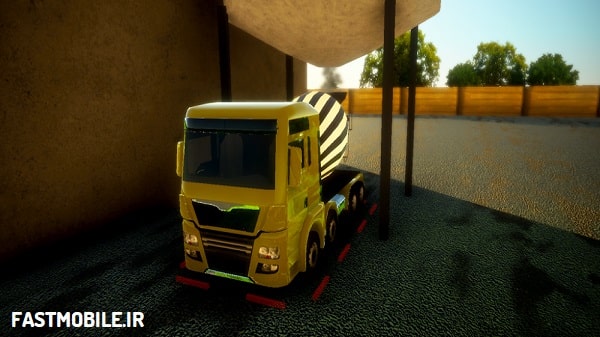 دانلودنسخه هک شده بازی شبیه ساز کامیون سیمان اندروید Cement Truck Simulator