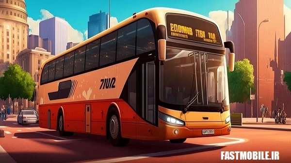 دانلود بازی مدرن بوس سیمولاتور سه بعدی 23 اندروید Modern Bus Simulator 3D 23