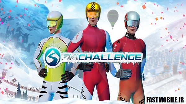 دانلود نسخه هک شده بازی اسکی روی برف اندروید Ski Challenge