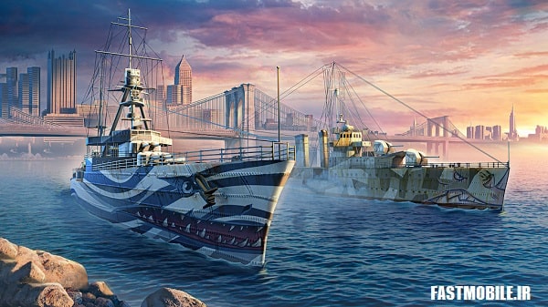 دانلود نسخه هک شده بازی جنگ نیروی دریایی اندروید Navy War: Battleship