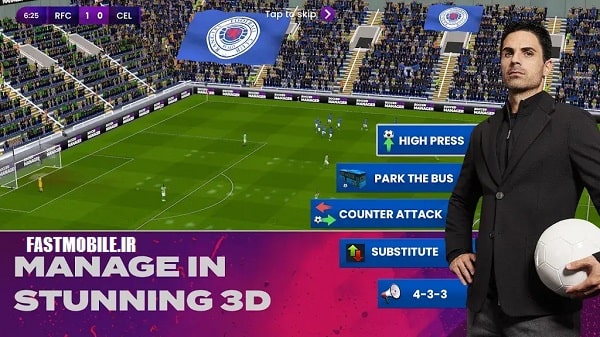 دانلود نسخه هک شده بازی مربیگری 2024 اندروید Soccer Manager 2024
