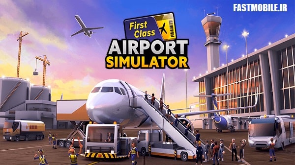 دانلود نسخه هک شده بازی شبیه سازی فرودگاه اندروید Airport Simulator Tycoon