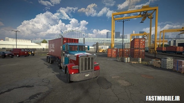 دانلود نسخه هک شده تراک سیمولاتور پرو آمریکا اندروید Truck Simulator PRO USA
