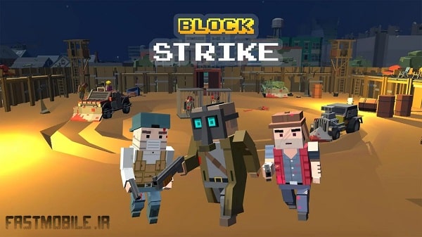 دانلود نسخه هک شده بازی بلوک استریک اندروید Block Strike