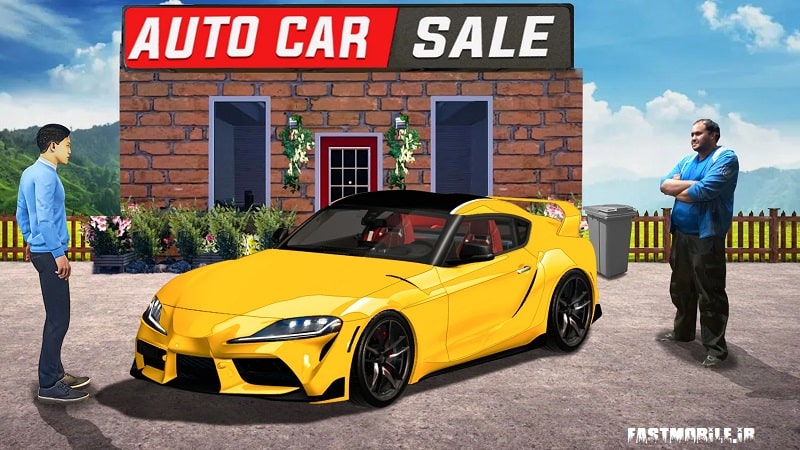 دانلود بازی شبیه سازی نمایندگی ماشین هک شده اندروید Car Saler Simulator Dealership