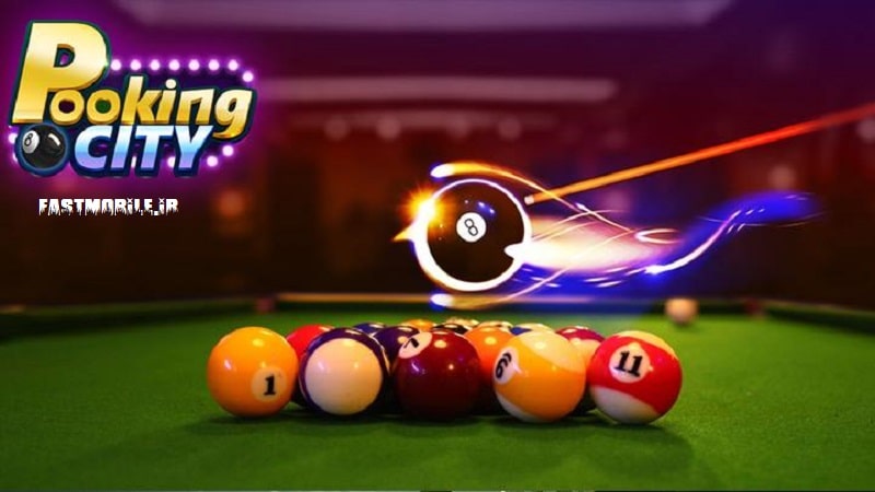 دانلود بازی پوکینگ شهر بیلیارد هک شده اندروید Pooking - Billiards City