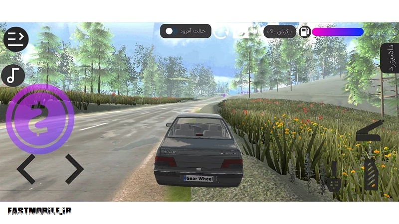 دانلود بازی چرخ دنده ویراژ تو جنگل های شمال هک شده اندروید Charkh Dandeh
