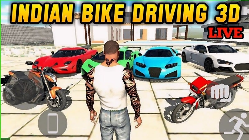 دانلود رمز های تقلبی موتور سواری هندی هک شده اندروید Indian Bikes Driving 3D