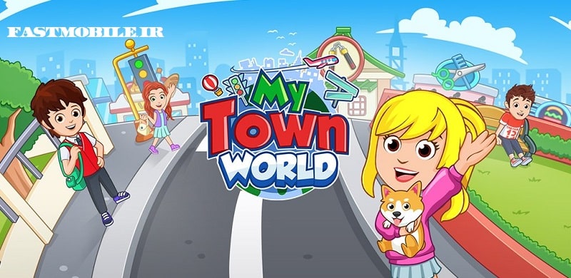 دانلود بازی مای تاون ورلد هک شده اندروید My Town World