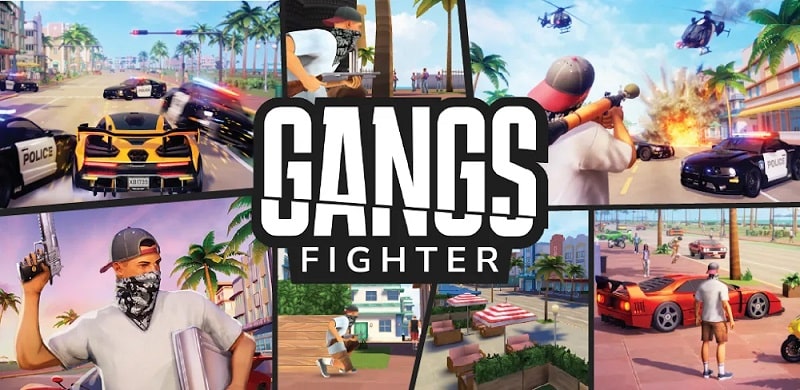 دانلود بازی گانگس فایتر هک شده اندروید Gangs Fighter: Vice Island