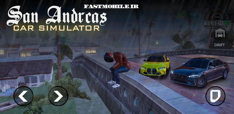 دانلود بازی کار سیمولاتور سان آندرس هک شده اندروید Car Simulator San Andreas