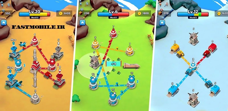 دانلود بازی تاور بتل هک شده اندروید Tower Battle