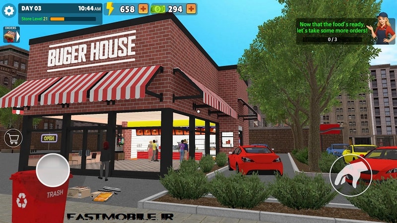دانلود بازی خانه برگر من هک شده اندروید My Burger House Simulator