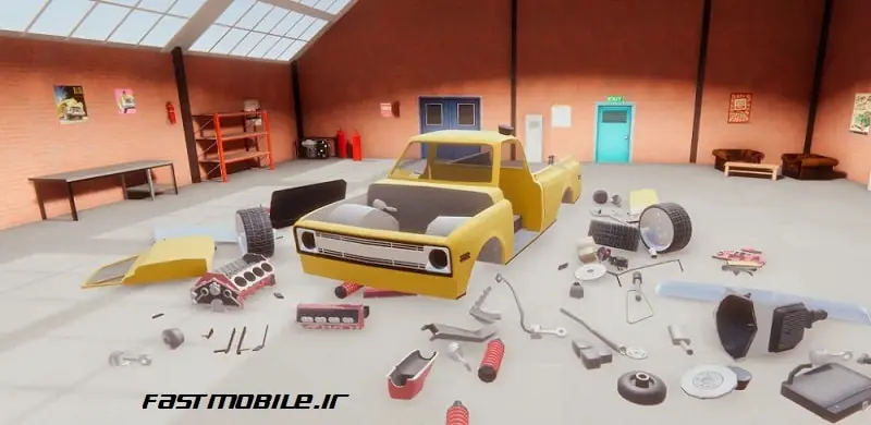دانلود بازی مکانیک ماشین هک شده اندروید Mechanic: Car Tuning Simulator