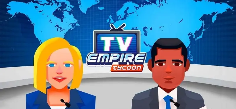دانلود بازی شبیه ساز صدا و سیما هک شده اندروید TV Empire Tycoon